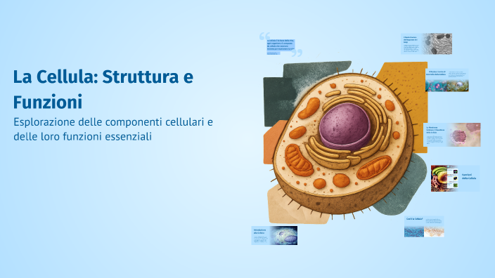 La Cellula: Struttura e Funzioni by Riccardo Lucidi on Prezi