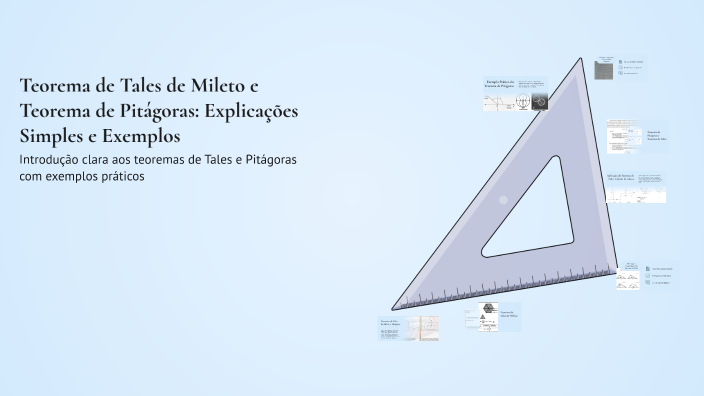 Teorema de Tales de Mileto e Teorema de Pitágoras: Explicações Simples ...
