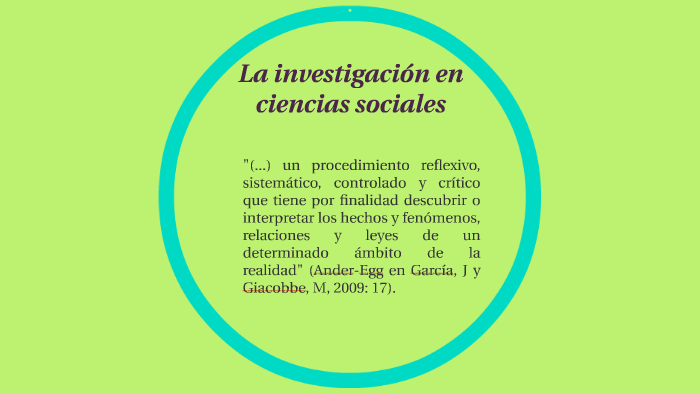 La investigación en ciencias sociales by Miriam Camas on Prezi