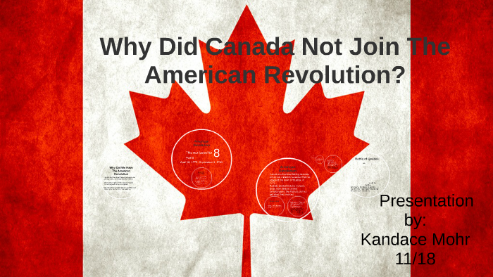 Why Did Canada Not Join The American Revolution? by ...