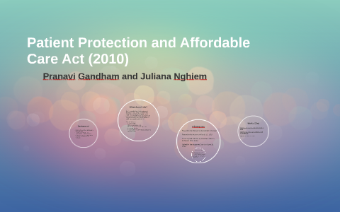 the patient protection and affordable care act of 2010