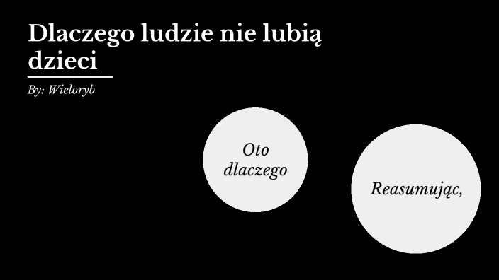 Dlaczego Ludzie Nie Lubi Dzieci By Wieloryb Craig