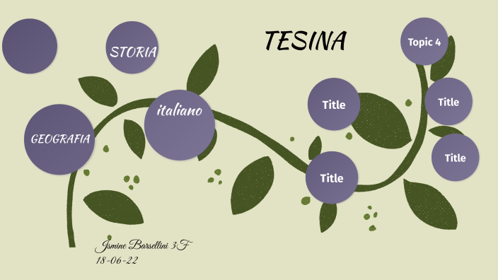 tesina by Jasmine Barsellini on Prezi