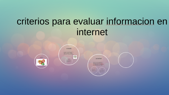 criterios para evaluar informacion en internet by julleth guachamin on