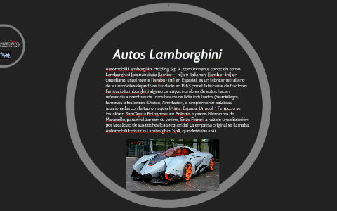 Automobili Lamborghini Holding ., comúnmente conocido c by Alejandro  de la Garza on Prezi Next