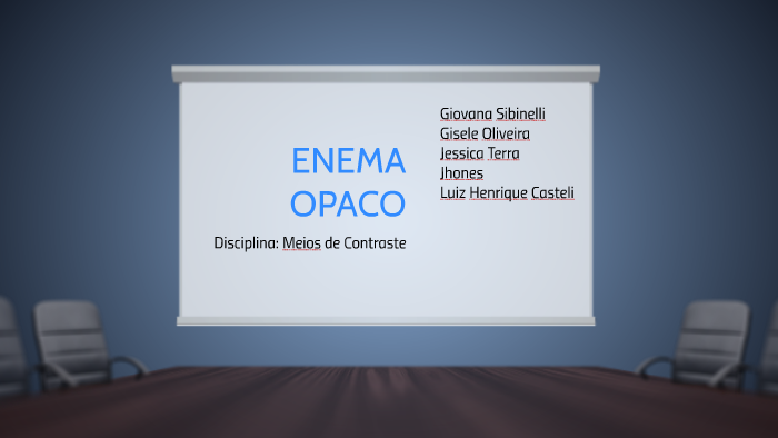 Dieta para enema opacol