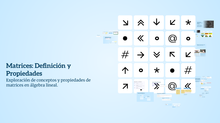 Matrices: Definición y Propiedades by Beatriz FUERTES on Prezi