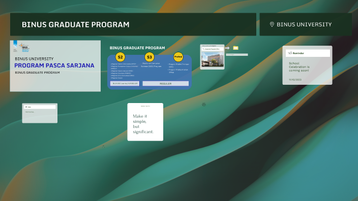 BINUS GRADUATE PROGRAM by adel bgp on Prezi