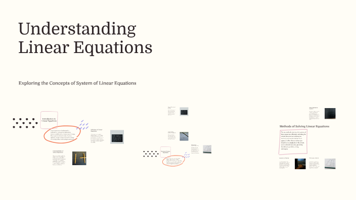 Understanding Linear Equations by Ardiana 03 on Prezi