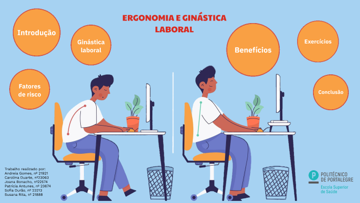 Ergonomia e Ginástica Laboral by Carolina Duarte on Prezi