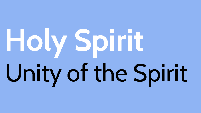 unity of the holy spirit
