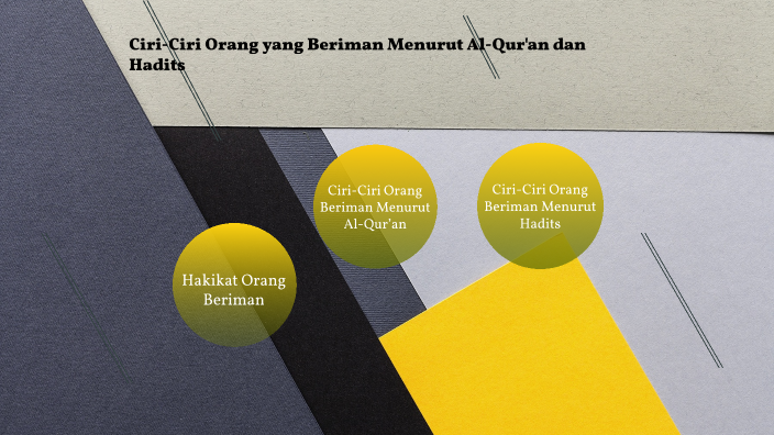 Ciri-Ciri Orang Yang Beriman Menurut Al–Qur’an Dan Hadits By MIPA2 ...