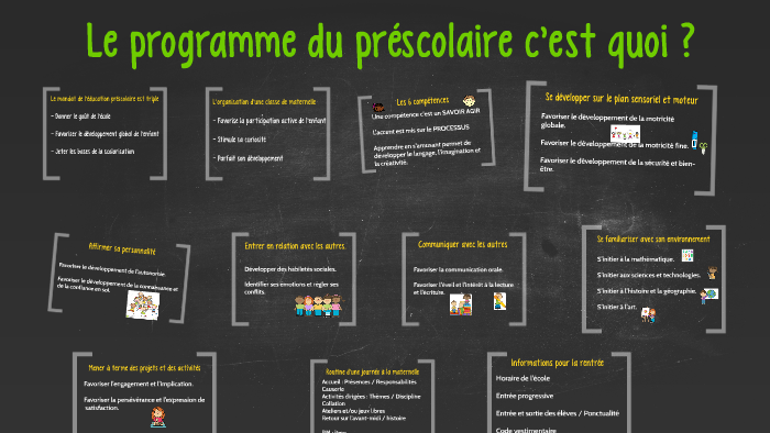 Préscolaire c'est quoi