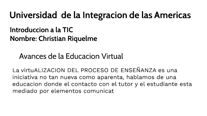 Avance de la Educacion Virtual y sus Ventajas by Christian Riquelme on ...