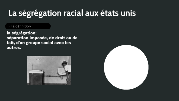 La Ségrégation Racial Aux états Unis By Kanit Kannathas On Prezi