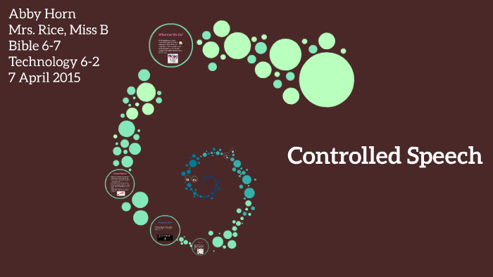 speech controlled presentation