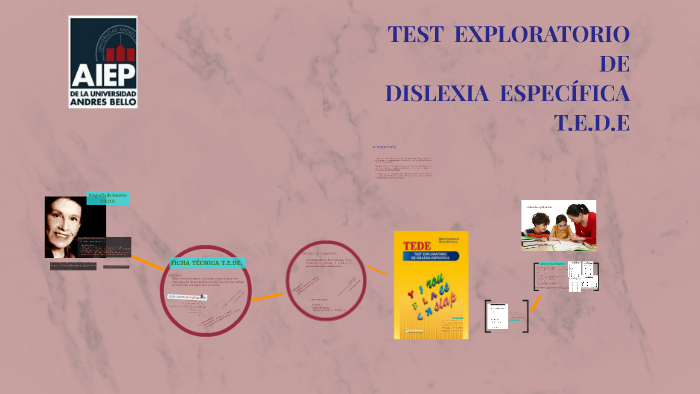 Test Exploratorio De Dislexia Específica Tede Manual prezi.com