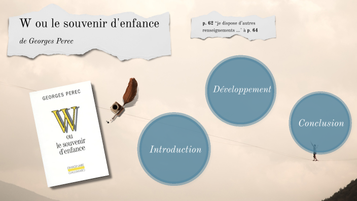 W ou le souvenir d'enfance de Perec by Julie Hirt on Prezi