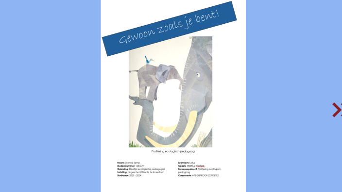 Gewoon zoals je bent by Lisanne Serne on Prezi