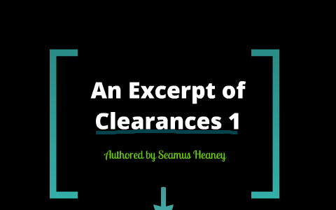 clearances 3 seamus heaney