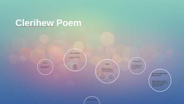 Clerihew Poem by Minnie Mouse on Prezi