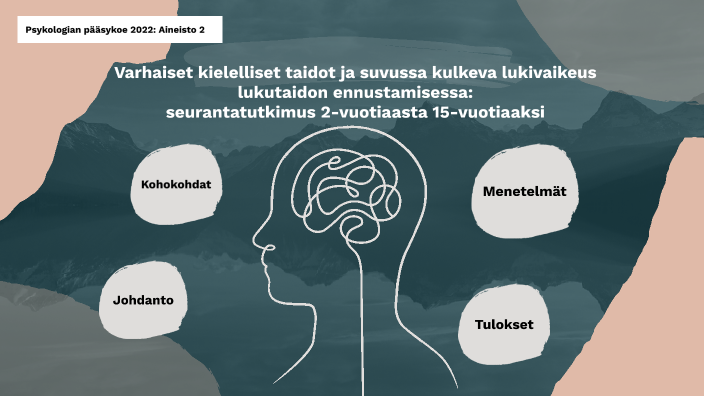 Psykologia pääsykoe 2022: Aineisto 2 by Oona Tahkola on Prezi