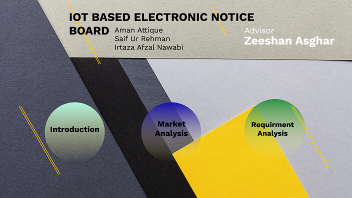 IOT BASED ELECTRONIC NOTICE BOARD by aman attique on Prezi