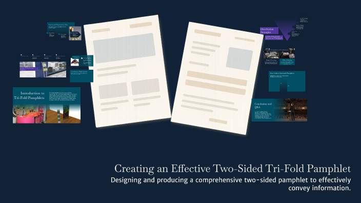 Creating an Effective Two-Sided Tri-Fold Pamphlet by Chloe Nowak ...