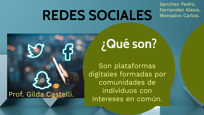 REDES SOCIALES by Pedro sanchez on Prezi