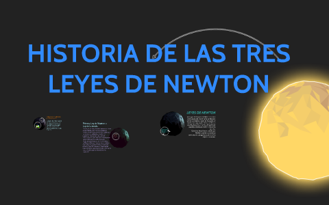 HISTORIA DE LAS TRES LEYES DE NEWTON by Laura Rueda on Prezi