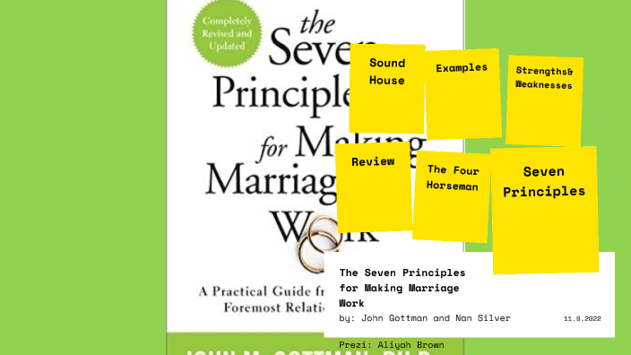 The Seven Principles for Making Marriage Work by Aliyah Marie on Prezi