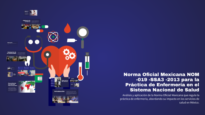 Norma Oficial Mexicana NOM -019 -SSA3 -2013 para la Práctica de