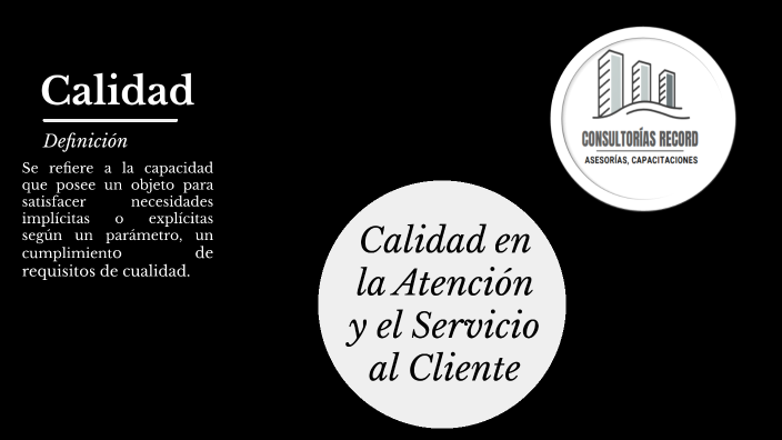 Calidad En La Atención Y El Servicio Al Cliente By Migdarice Record On ...