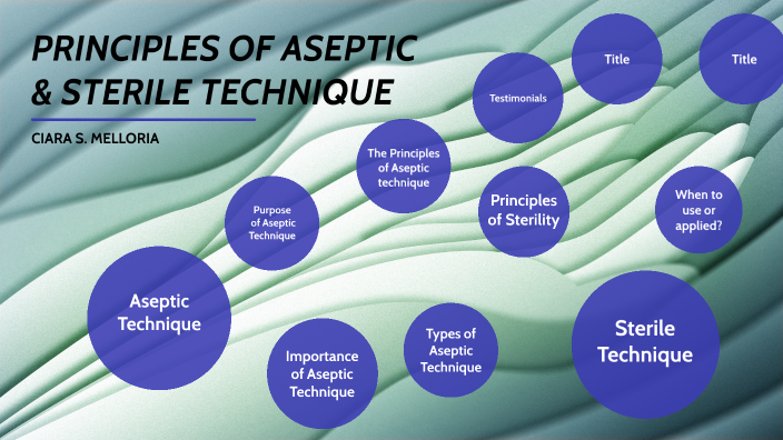 PRINCIPLES OF ASEPTIC & STERILE TECHNIQUES By Ciara Melloria On Prezi