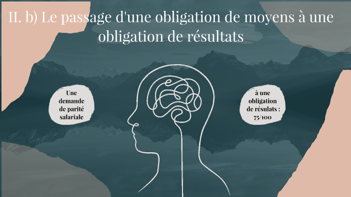 Le passage d'une obligation de moyens à une obligation de résultats by