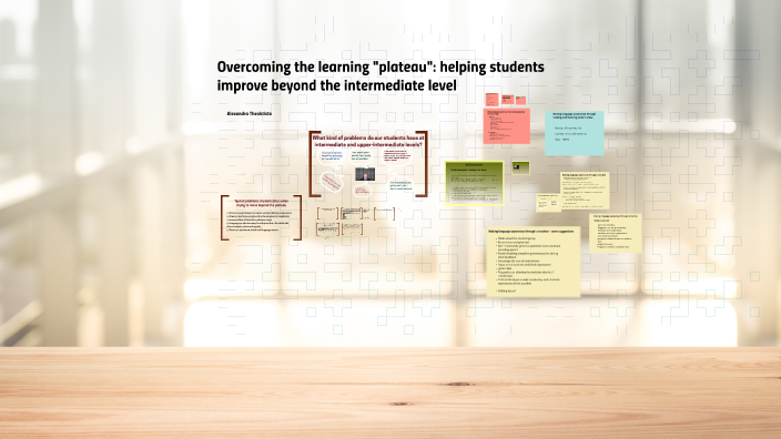 Helping students overcome the learning plateau by Alexandra Theoktisto ...