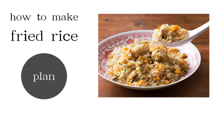 essay on how to prepare fried rice