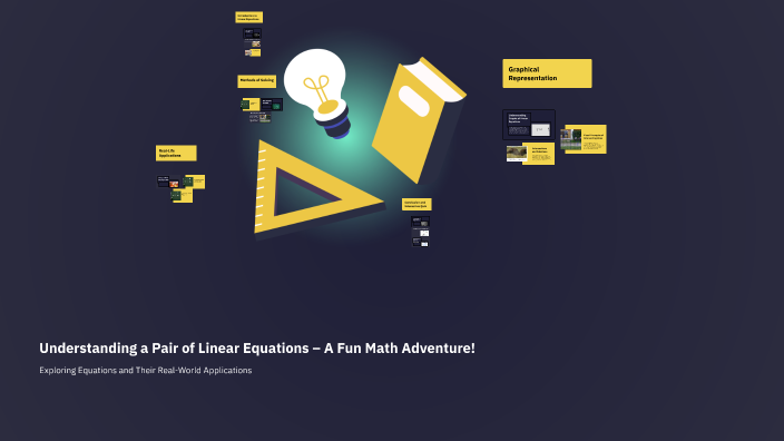 Understanding a Pair of Linear Equations – A Fun Math Adventure! by ...