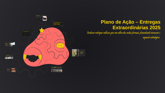 Plano de Ação Entregas Extraordinárias 2025 by Cibelle Azevedo on Prezi
