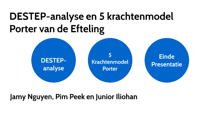 DESTEP-analyse en 5 krachtenmodel Porter van de Efteling by Junior
