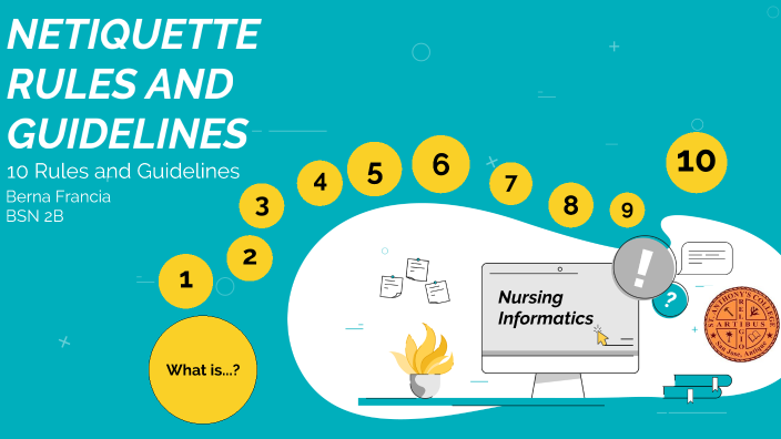 Netiquette Flowchart Netiquette Rules and Guidelines by Berna Francia on Prezi