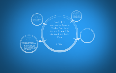 Content Of Information System Master Plan And Current Capabi By Sabah Shaikh