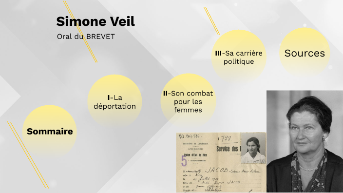 Oral brevet simone veil by thalia derouet