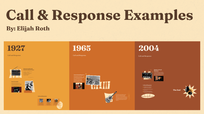Call and Response by Elijah Roth on Prezi