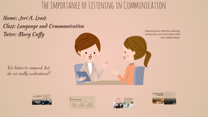 The Importance of Listening in Communication by Jori Louis on Prezi