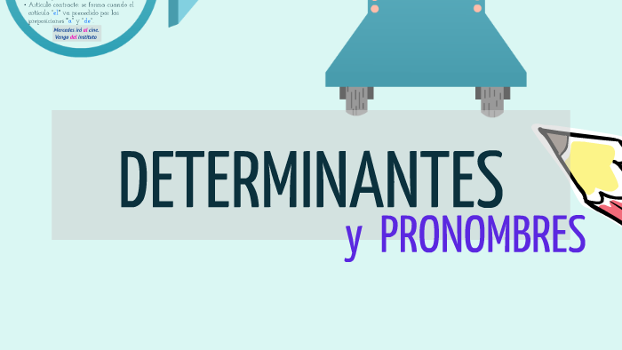 Determinantes y Pronombres by Francisco Mercader on Prezi