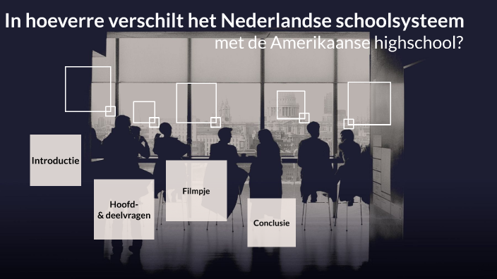 profielwerkstuk presentatie Nederlandse en Amerikaanse schoolsysteem