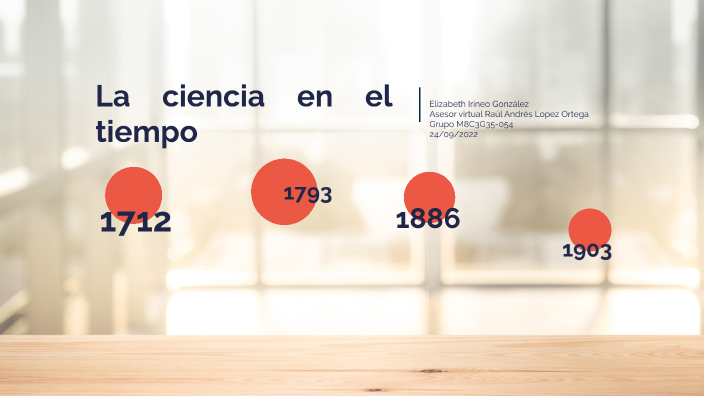 La ciencia en el tiempo by Elizabeth Irineo on Prezi