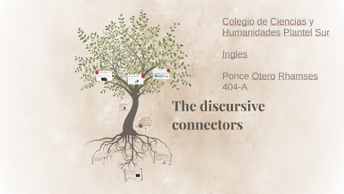 The discursive connectors  by Rhamses Ponce