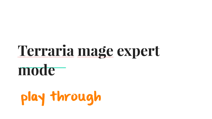 Terraria Mage Expert Mode By Dante Trejo